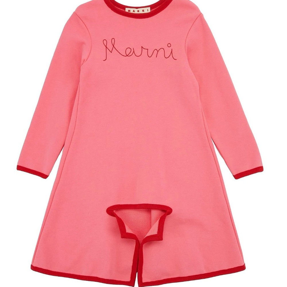 Pink Marni Long Sleeve Dress